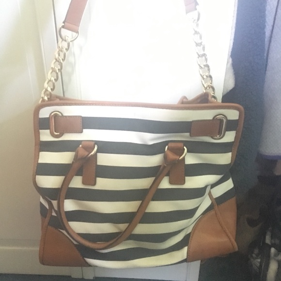 Michael Kors striped Hamilton tote - Picture 3 of 8